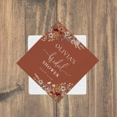 Terracotta Tiny Wildblume Brautparty Serviette