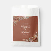 Terracotta Tiny Wildblume Gastgeschenk Hochzeit Ba Geschenktütchen (Vorderseite)
