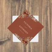 Terracotta Tiny Wildblume Wedding Napkins Serviette