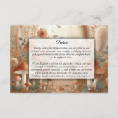 Terracotta Toadstool Magic Wedding Begleitkarte (Vorderseite)