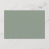 Terracotta Toadstool Magic Wedding Begleitkarte (Rückseite)