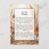 Terracotta Toadstool Magic Wedding Begleitkarte (Vorderseite)