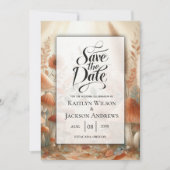 Terracotta Toadstool Magic Wedding Save The Date (Vorderseite)