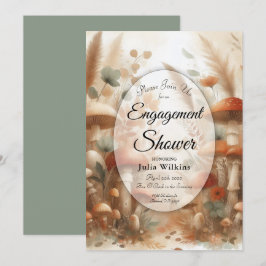 Terracotta Toadstool Woodland Magic Engagement  Einladung