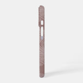 Terracotta Tropical Botanical Palm Blätter Muster iPhone 16 Hülle (Linke Seite)