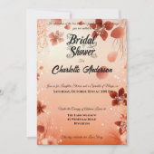 Terracotta und Blush Macrame Boho Brautparty Einladung (Vorderseite)