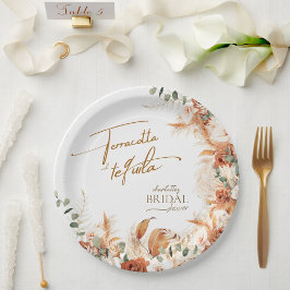Terracotta und Bridal-Papierplatte aus Tequila Pappteller