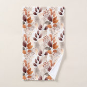 Terracotta- und Burgundy-Herbstlaube | Boho Autumn Badhandtuch Set (Handtuch)