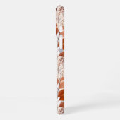 Terracotta- und Burgundy-Herbstlaube | Boho Autumn iPhone Hülle (Linke Seite)