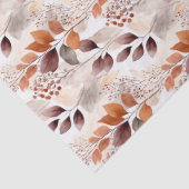 Terracotta- und Burgundy-Herbstlaube | Boho Autumn Seidenpapier (Detail)