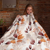 Terracotta- und Burgundy-Herbstlaube | Boho Autumn Sherpadecke