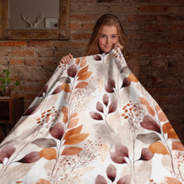 Terracotta- und Burgundy-Herbstlaube | Boho Autumn Sherpadecke