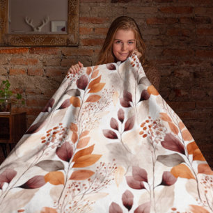 Terracotta- und Burgundy-Herbstlaube   Boho Autumn Sherpadecke