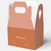 Terracotta und Gold Bridesmaid Gefälligkeitsboxen Geschenkschachtel (Offen)