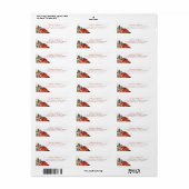 Terracotta und Navy Blue Flowers Fall (Vorne)