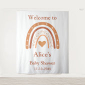 Terracotta und Pfirsichboho Wandteppich (Vorderseite)