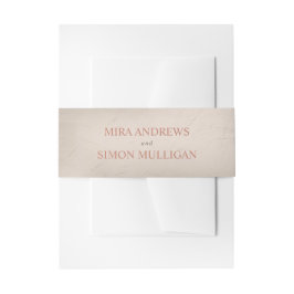 Terracotta und Sand Elemental Einladungsbanderole