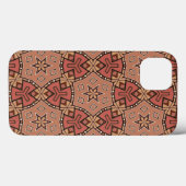 Terracotta und Tan Honeycomb Tile Pattern Case-Mate iPhone Hülle (Rückseite (Horizontal))