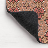 Terracotta und Tan Honeycomb Tile Pattern Mousepad (Ecke)