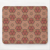 Terracotta und Tan Honeycomb Tile Pattern Mousepad (Vorne)