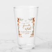 Terracotta und Tequila Brautparty Glasfaser Cup Glas (Vorderseite)