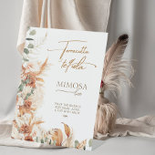 Terracotta und Tequila Mimosa Bar Brautparty Sockelschild