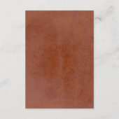 Terracotta und White Blume Boho Hochzeiten Details Begleitkarte (Rückseite)