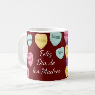 Terracotta und White Liebe Words Mütter Tag Latina Kaffeetasse