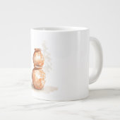Terracotta Vessel Stack Art Print | Sculptural Cla Jumbo-Tasse (Vorderseite Rechts)