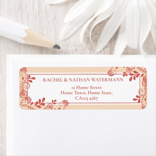 Terracotta Viktorianische Blumenspitze (Insitu)