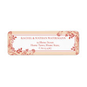 Terracotta Viktorianische Blumenspitze (Vorne)