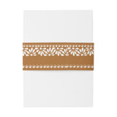 Terracotta Vintag talavera Mexikanische Hochzeit Einladungsbanderole (Rückseitenbeispiel)