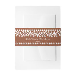 Terracotta Vintag talavera Mexikanische Hochzeit Einladungsbanderole