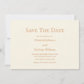 terracotta Vorlage Hochzeit speichern Sie das Datu (Vorderseite)