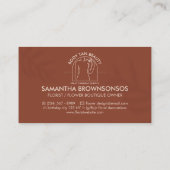 Terracotta Waist Body Sculpting Fitness Visitenkarte (Rückseite)