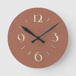 Terracotta Wall Clock Runde Wanduhr