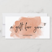 Terracotta Wasserfarben Logo-Geschenk (Vorderseite)