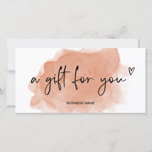 Terracotta Wasserfarben Logo-Geschenk (Vorderseite)