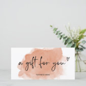 Terracotta Wasserfarben Logo-Geschenk (Stehend Vorderseite)