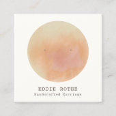 Terracotta Wasserfarbenstube Ohrring Display Quadratische Visitenkarte (Vorderseite)