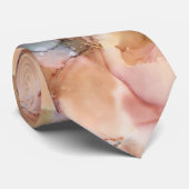 Terracotta Watercolor Moderner Chic Krawatte (Gerollt)