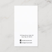 Terracotta Watercolor Osterdarstellung Visitenkarte (Rückseite)