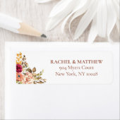 Terracotta Watercolor Rücksendeadresse (Insitu)