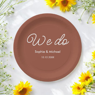 Terracotta Wedding Burnt Orange We Do Pappteller