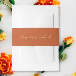 Terracotta Wedding Einladungsbanderole