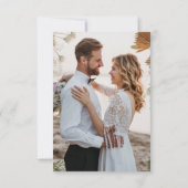 Terracotta Wedding Foto Danke Karte (Rückseite)