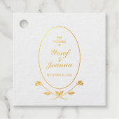 Terracotta Wedding Geschenkanhänger (Vorderseite)