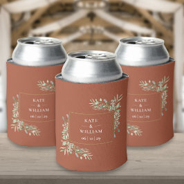 Terracotta Wedding Greenerity Foliage kann kühlen Dosenkühler