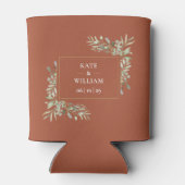 Terracotta Wedding Greenerity Foliage kann kühlen Dosenkühler (Rückseite)