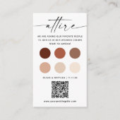 Terracotta Wedding Guest Atture + QR | Kleidercode Begleitkarte (Vorderseite)